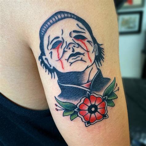 michael myers tattoo|michael myers mask tattoo.